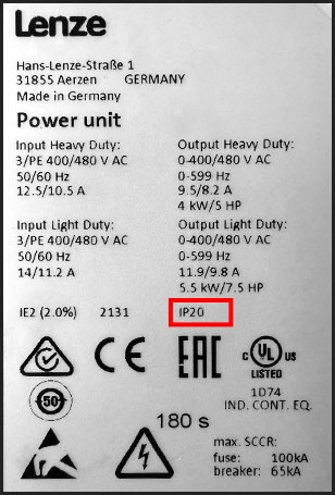 پلاک اینورتر لنزه مدل i550 Cabinet با درجه حفاظت IP20